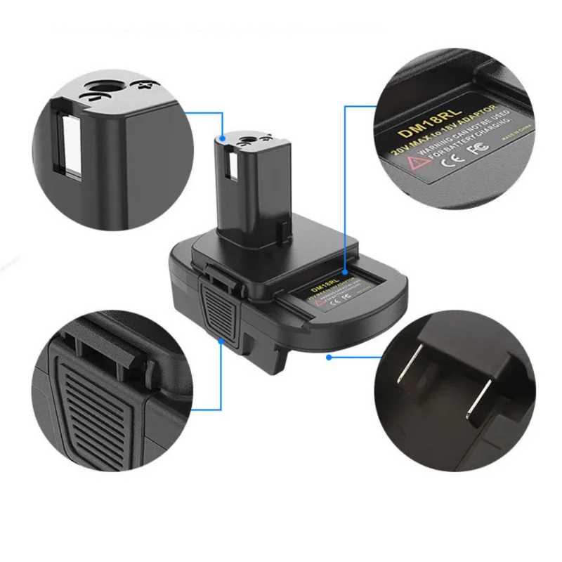 ZWINCKY Battery Converter Adapter For Dewalt For Milwaukee 18V 20V To RYOBI 18V Lithium&Ni-NH&Ni-CD Battery P108 P105