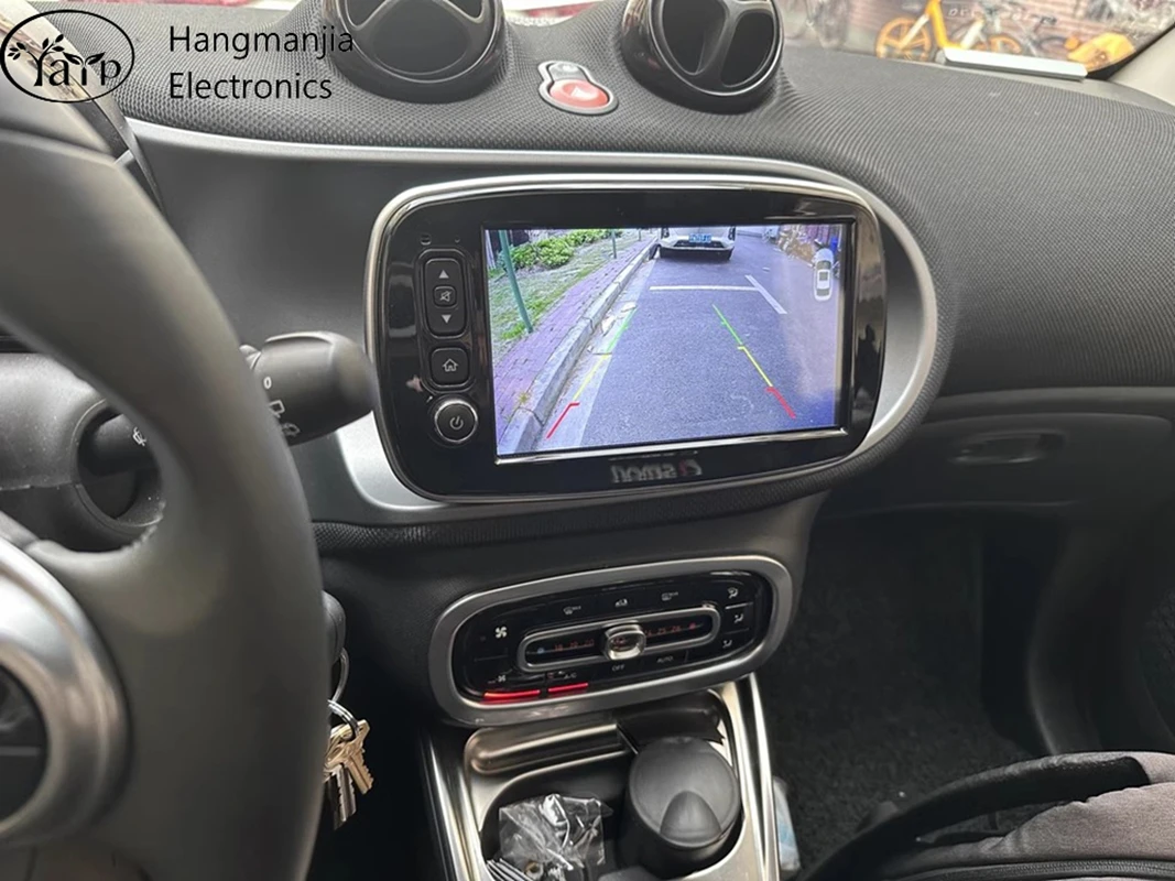 Radio de coche inalámbrico con CarPlay y Android Auto para Mercedes Benz Smart 453 Fortwo 2014-2020, sistemas multimedia GPS, autoradio estéreo 4
