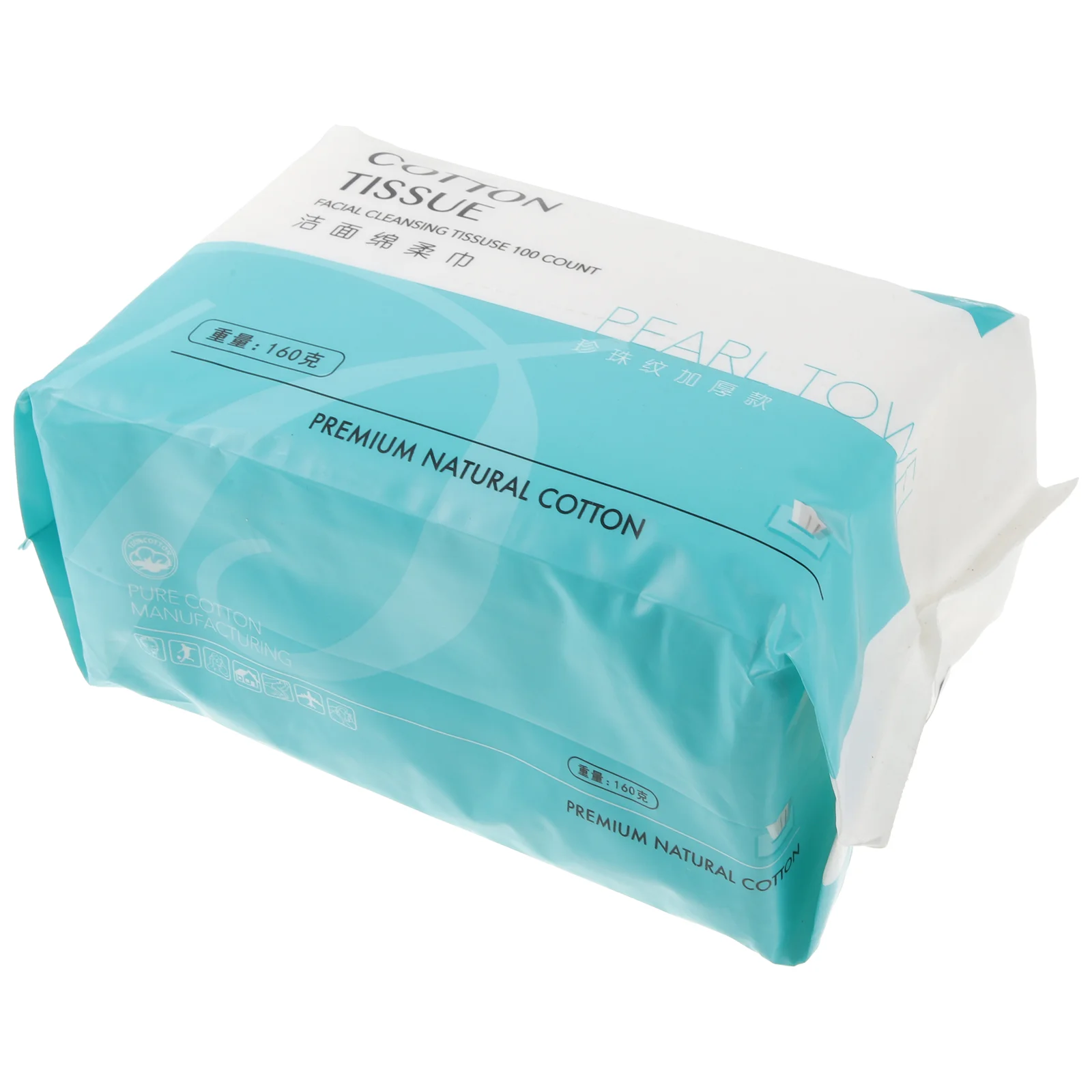 1 Pack Disposable Removable Non-woven Facial Towel Thick Cleansing Wet and Dry Makeup Remover Tissue(100 Sheets)