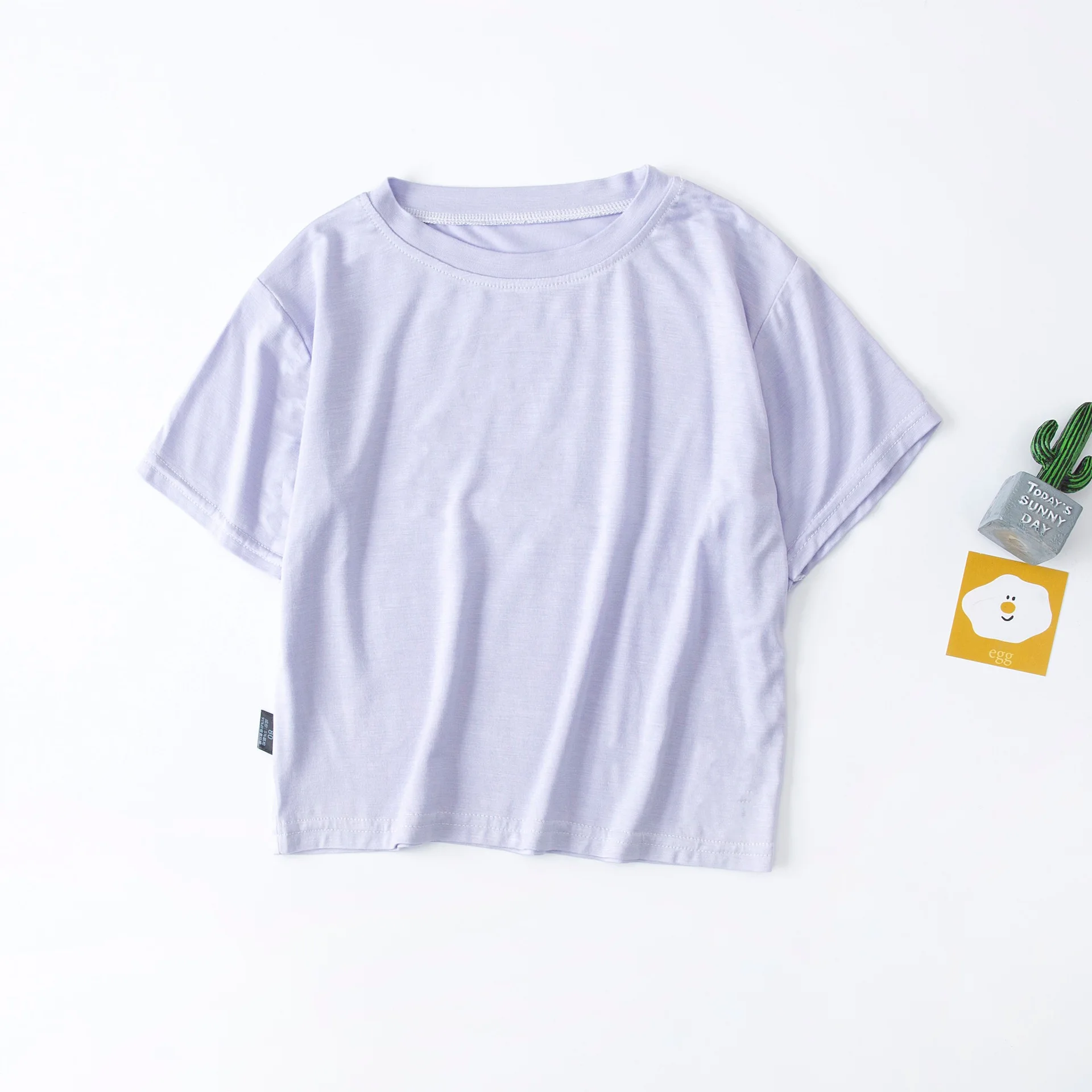 Cotton T Shirt Modal T-shirt Summer Korean Version Baby Girls Boys Tops Kids Clothes T-shirts Casual Fashion Short Sleeve Shirt Thin Infant Tee