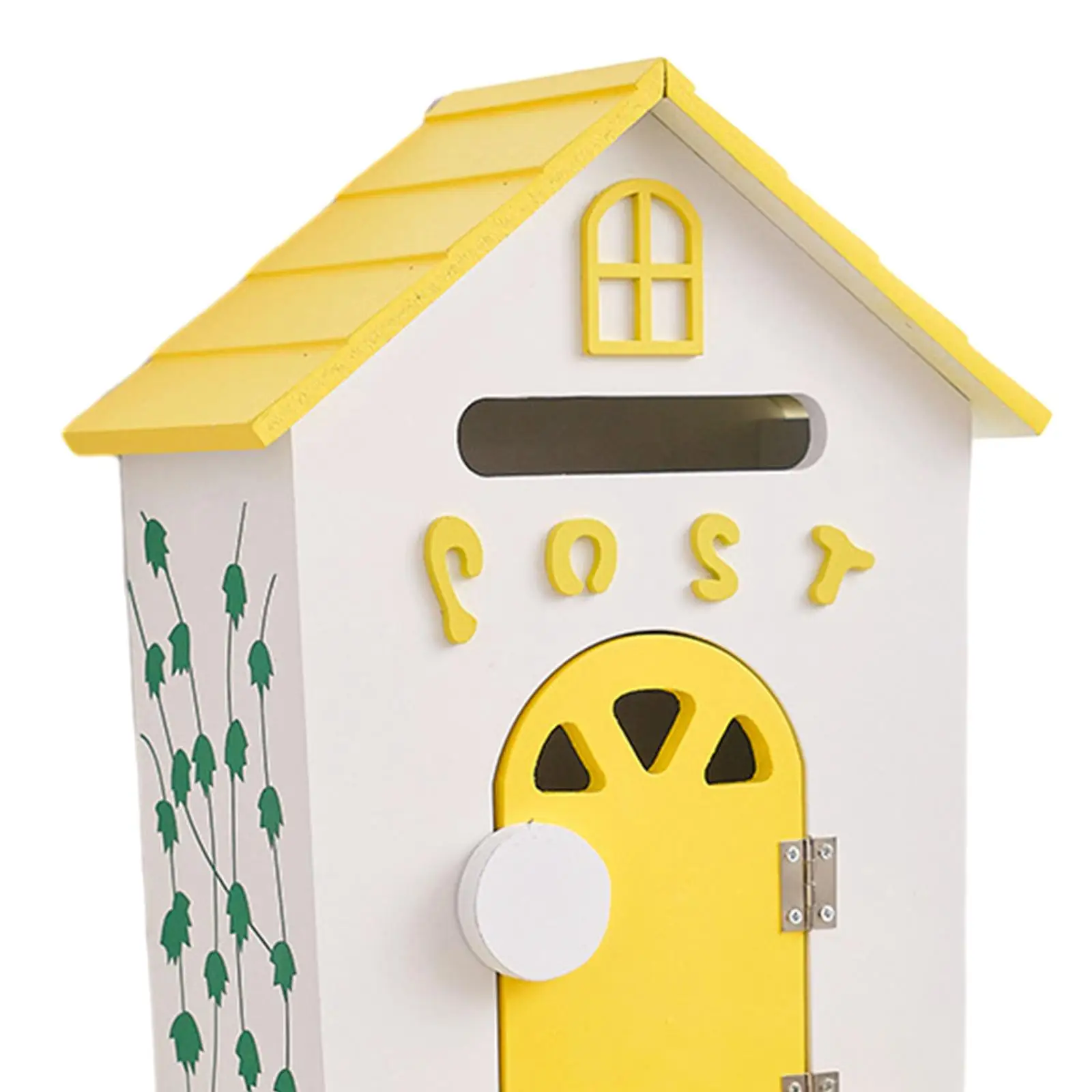 Wall Mount Mailbox Garden Wooden Post Box Rustic Sturdy Farmhouse Letter Box