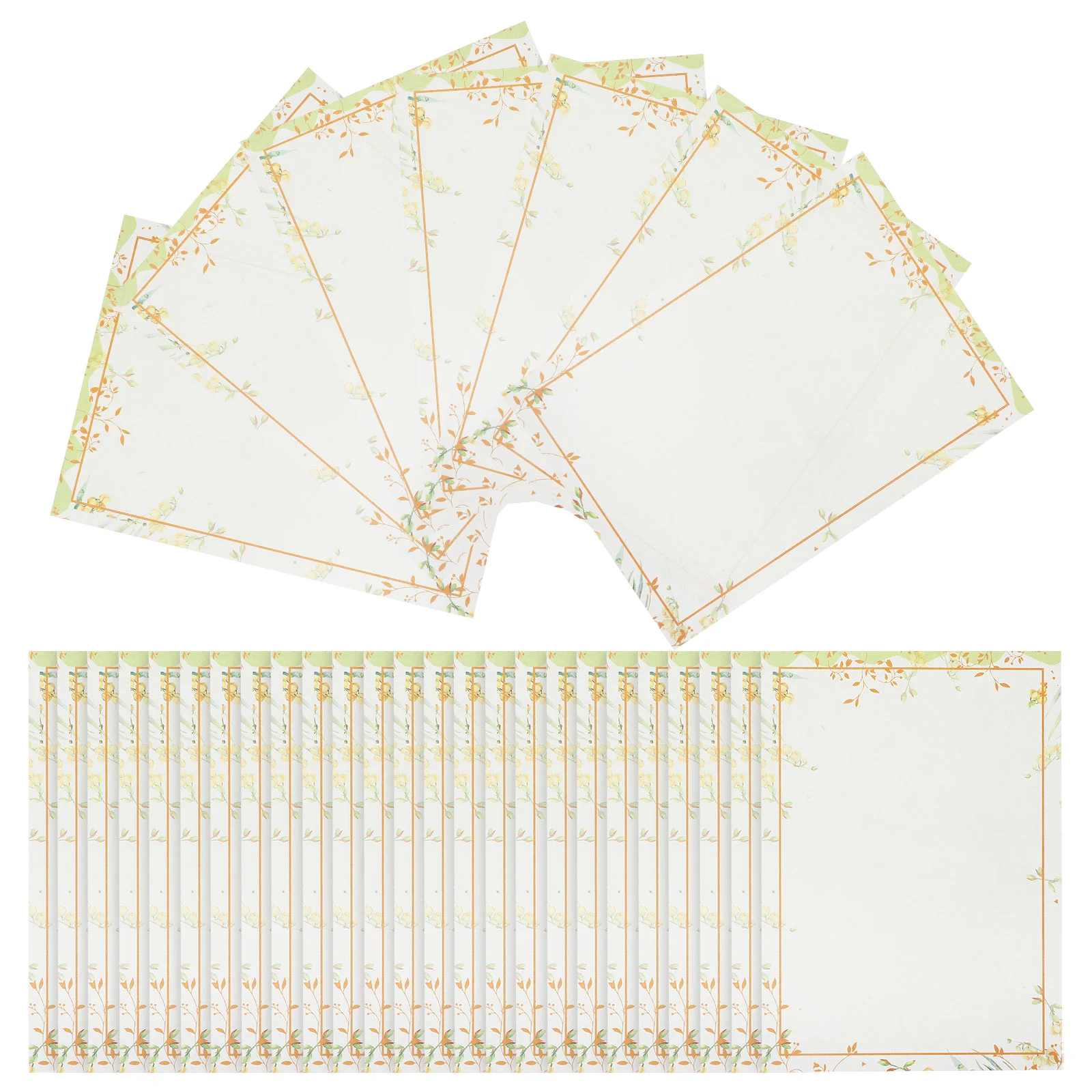 

50 Sheets Envelopes Vintage Stationery Elegant Vintage Letter Paper Portable Note Kraft Scrapbook Decorative