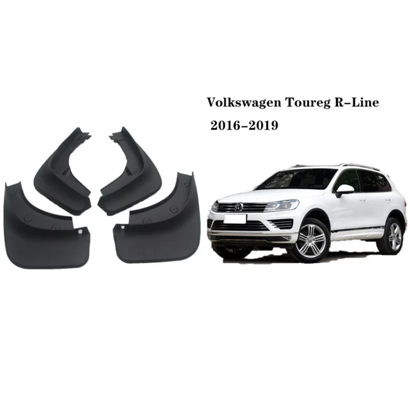 

4pcs/set car Mud Flaps FOR Volkswagen VW Touareg R-line 2017 2018 2019 R Line Mudguard Mudflaps Splash Guards