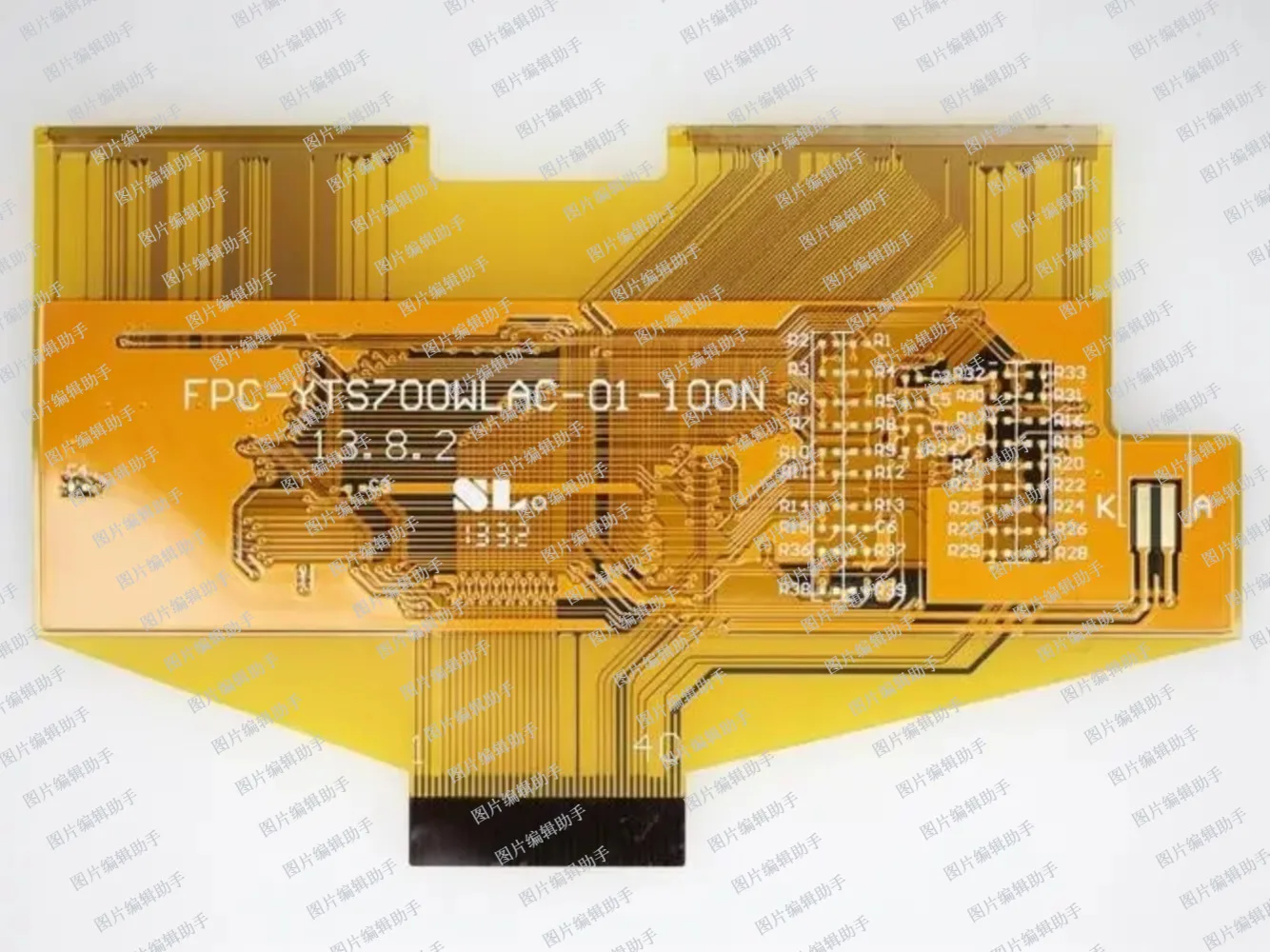 Flexible PCBs Electronic Circuit Board Manufacturing Surface insulating film 0.05mm copper 0.035mm Min Solder Mask bridge 0.1mm.