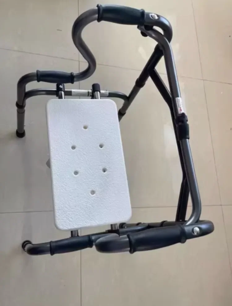 Aluminum Alloy Auxiliary Walking Chair Aid for Elderly Disabled People Folding Shower Chair for Fracture Rehabilitation 17 Aluminum Alloy Auxiliary Walking Chair Aid for Elderly Disabled People Folding Shower Chair for Fracture Rehabilitation 4