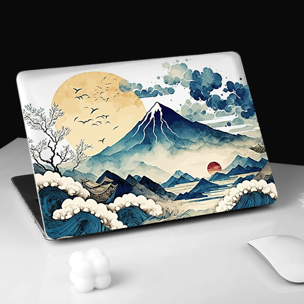 Capa de Proteção de Impressão Colorida para Apple Macbook Color Pro 2023 Air15 13 A2681 m2 Pro 14 16 2023 m3 A2918 A2992 A2991 A2442 Estilo Clássico - Imagem 2