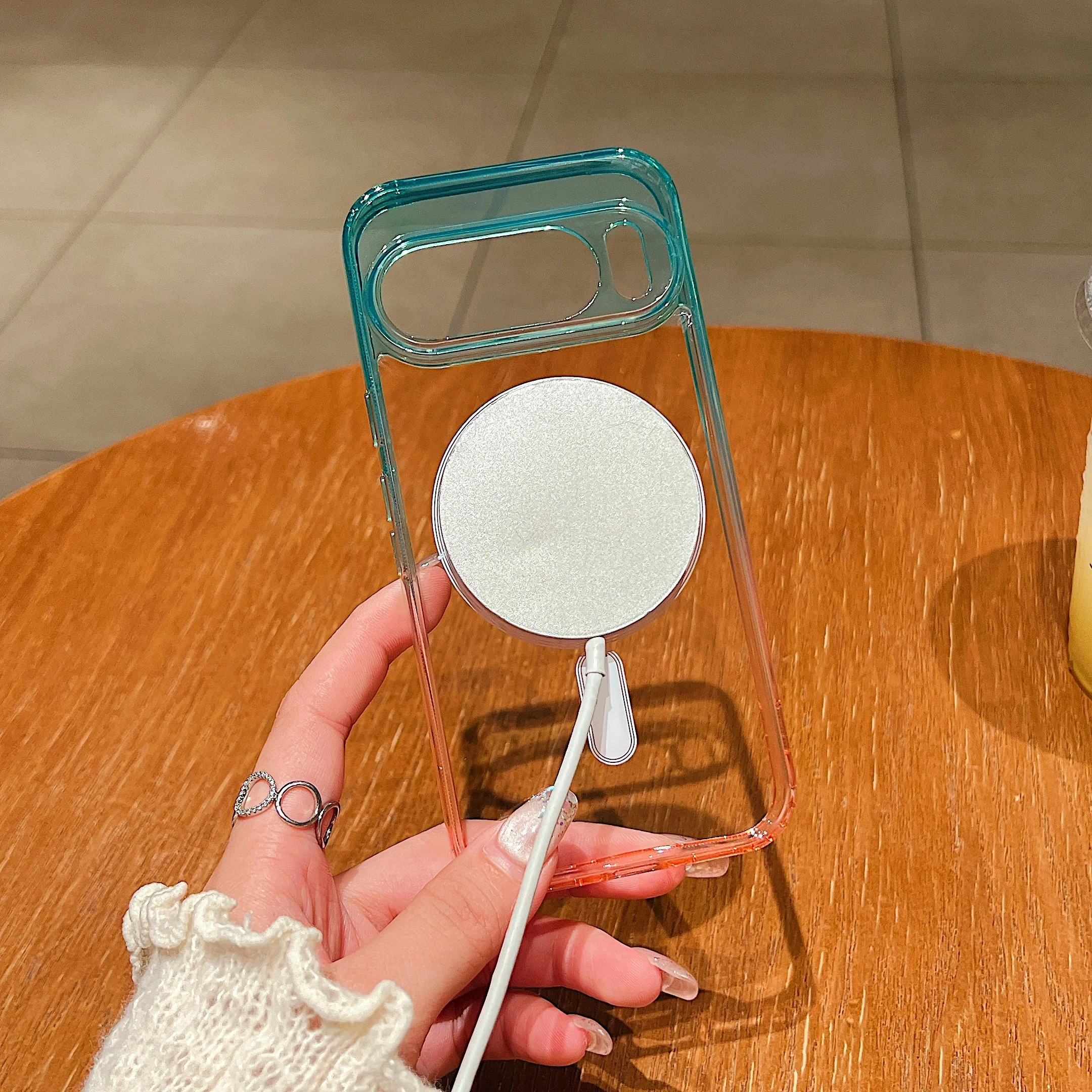 Gradient Magnetic Case for Pixel 10 Pro - Transparent Ultra-Thin Shockproof Cover