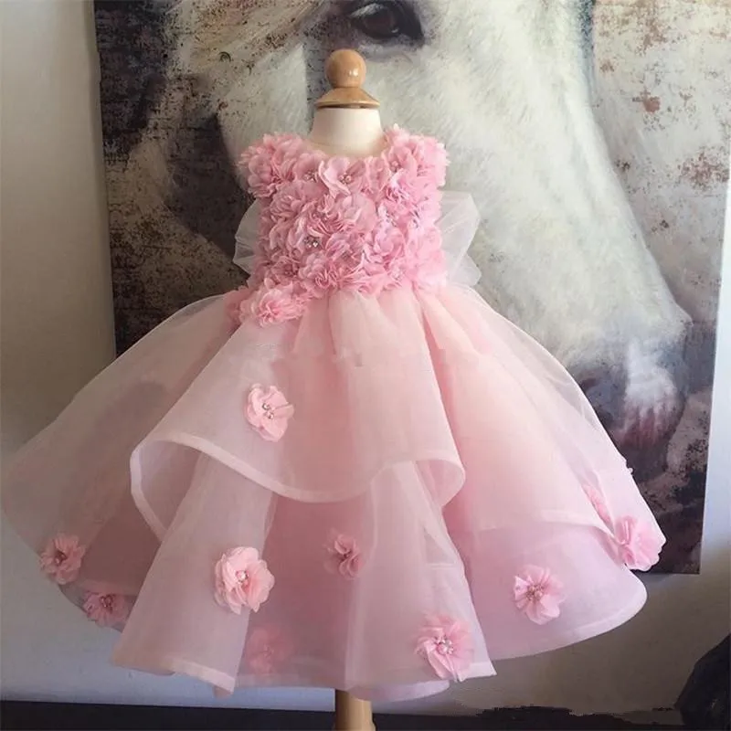 

Lace Flower Girl Dresses Purple Spoon Collar Princess First Communion New Year Pageant Special Occasion Birthday Present