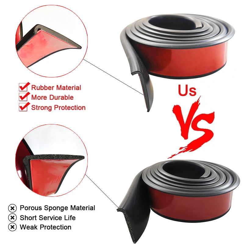 Universal Car Leaf Board Wheel Eyebrow Protector Trim Strip Anti Scratch Waterproof Rubber Seal Strip Car Stickers Accessories car stickers