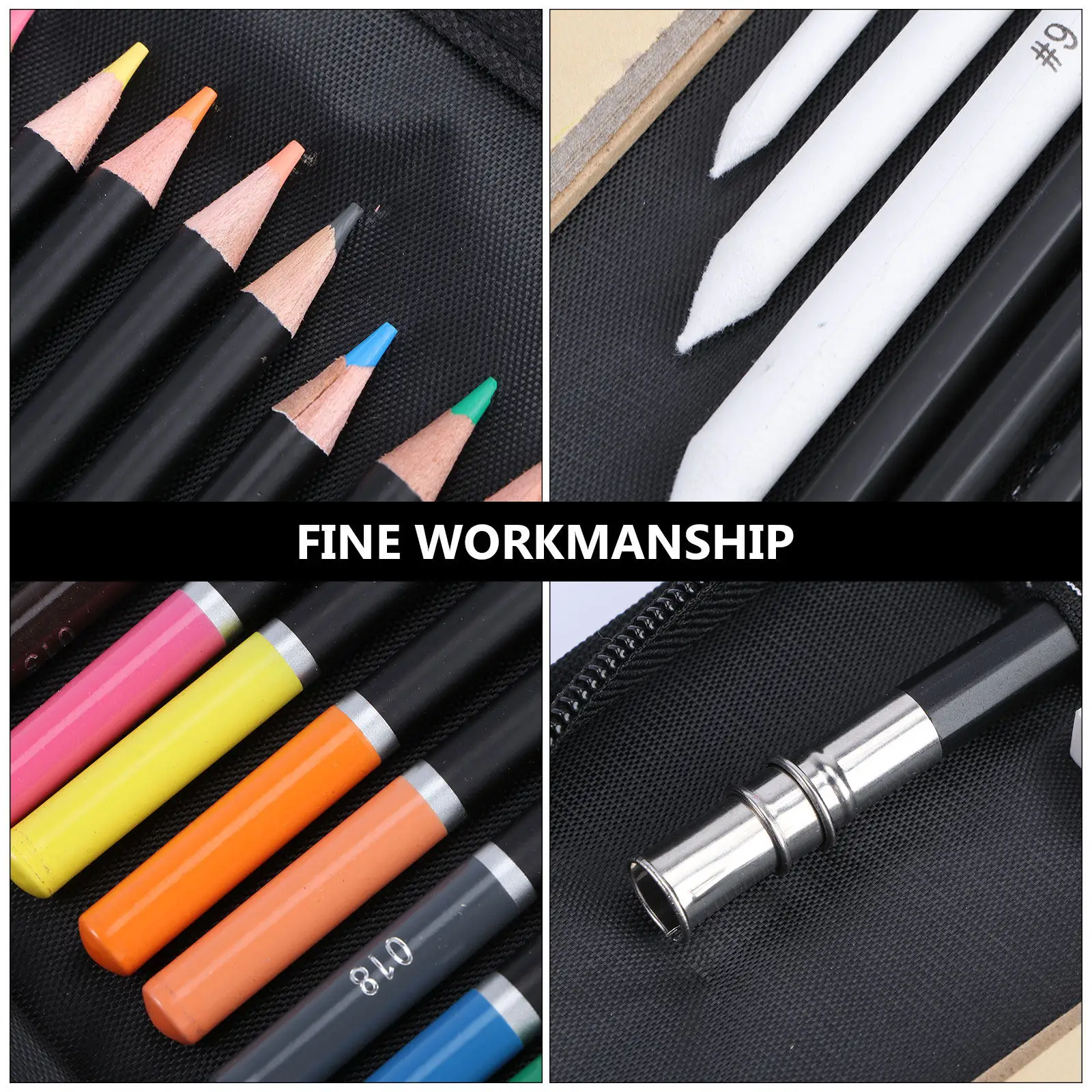 95Pcs 컬러 연필 세트 전문 컬러 연필 스케치 숯 드로잉 도구 아트 드로잉을위한 샤프너 고무 익스텐더