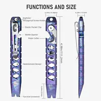 Titanium EDC Pry Bar, Keychain Pry Bar Multitool With Bottle Opener, Pocket Small Crowbar for Men 1