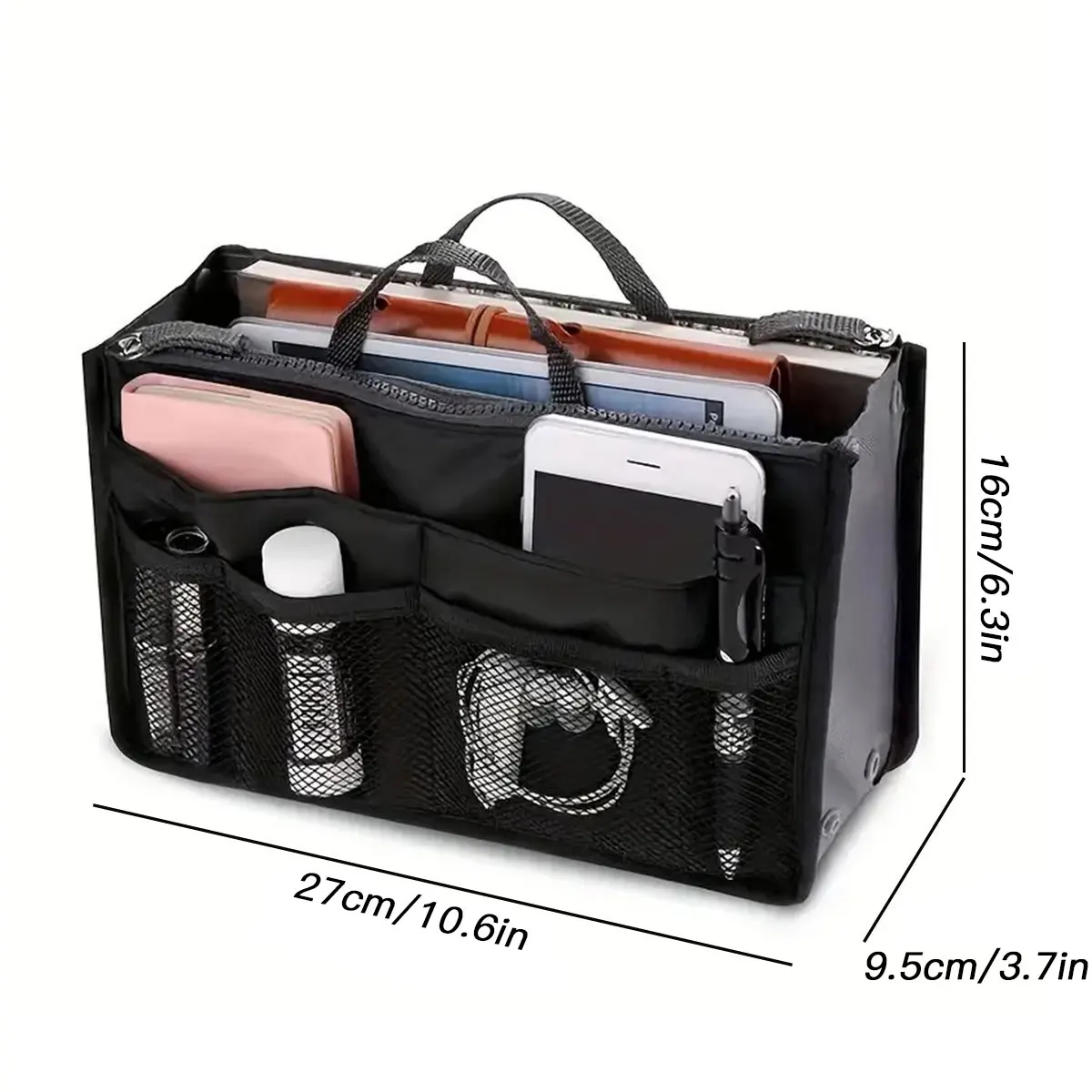Storage Bag, Portable, Multifunctional, Travel, Dual Zipper