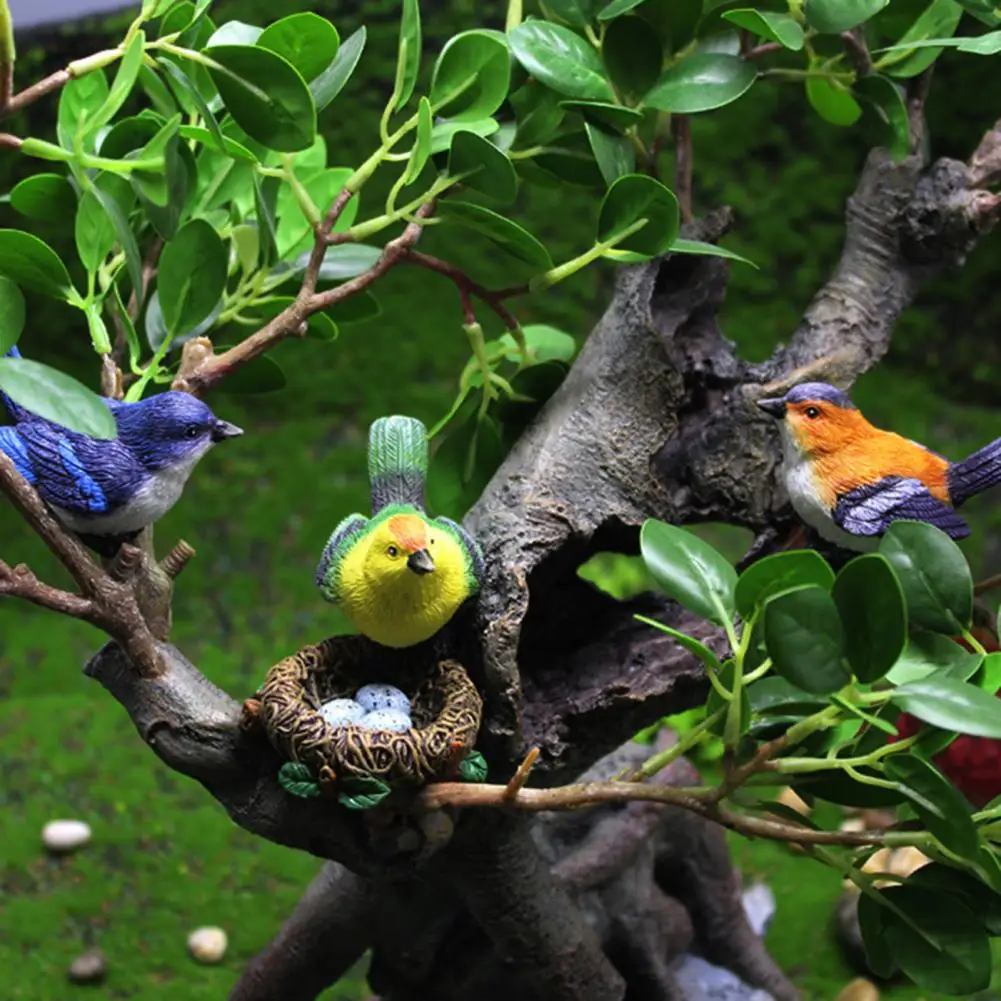 Safe  Unique Table Top Car Ornamental Statue Eco-Friendly Tree Sculpture Decorative   for Garden
