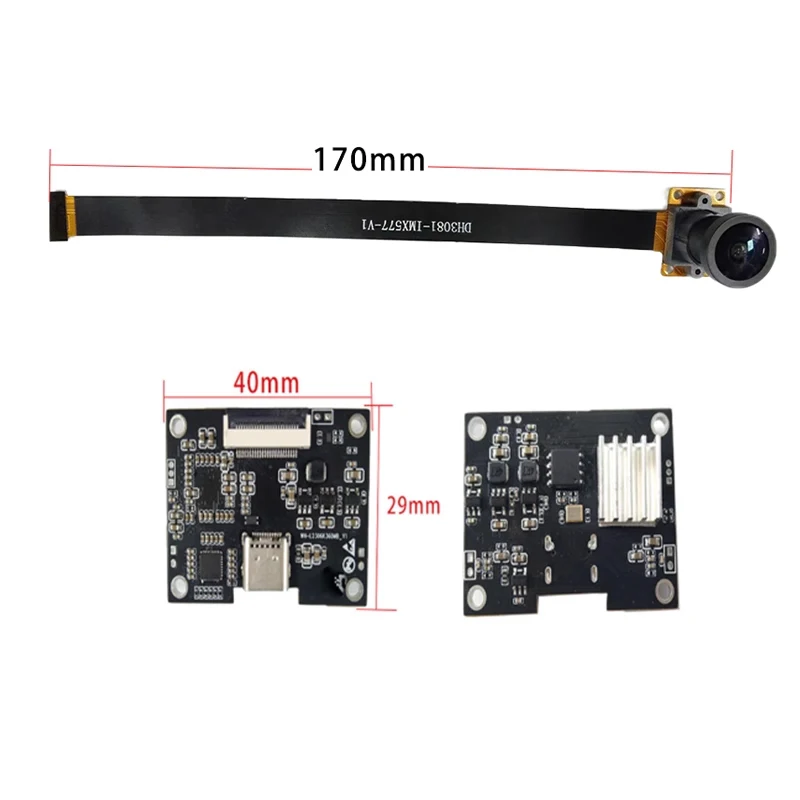 4000 x 3000 4K 12MP HD IMX577 USB3.0 Camera Module FF 100° With Motherboard For Machine Vision Product Vision