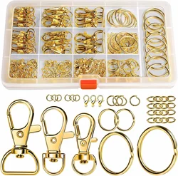 Deluxe Keychain Crafting Set: Premium Clips, Rings, Hooks, and Chains (2)