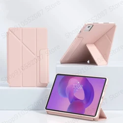 Premium PU Leather Stand with Smart Fold Magnetic Cover - Pad Pro 12.7 2025 (Pink)