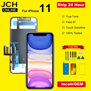 Display LCD per iPhone 11, Schermo Touch con Digitalizzatore, Ricambio Incell OEM con Face ID e True Tone