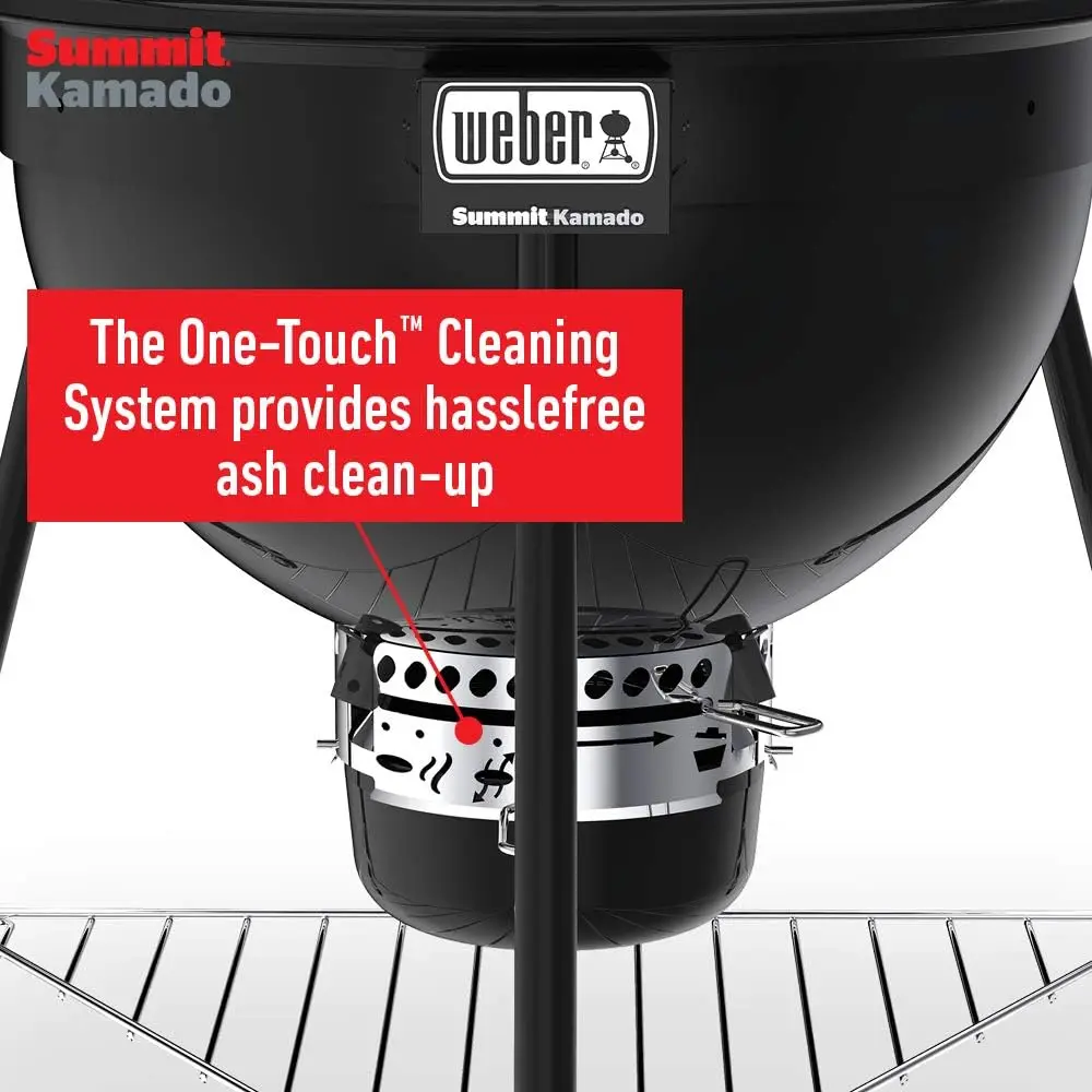 Weber Summit Kamado E6 Charcoal Grill, Black