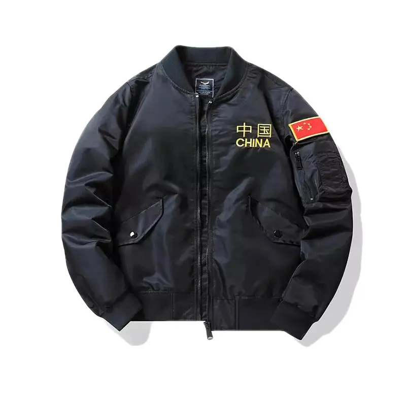 Men's Embroidered Baseball Jersey Air Force Ma1 Bomber Jacket Jacket Tool Jacket