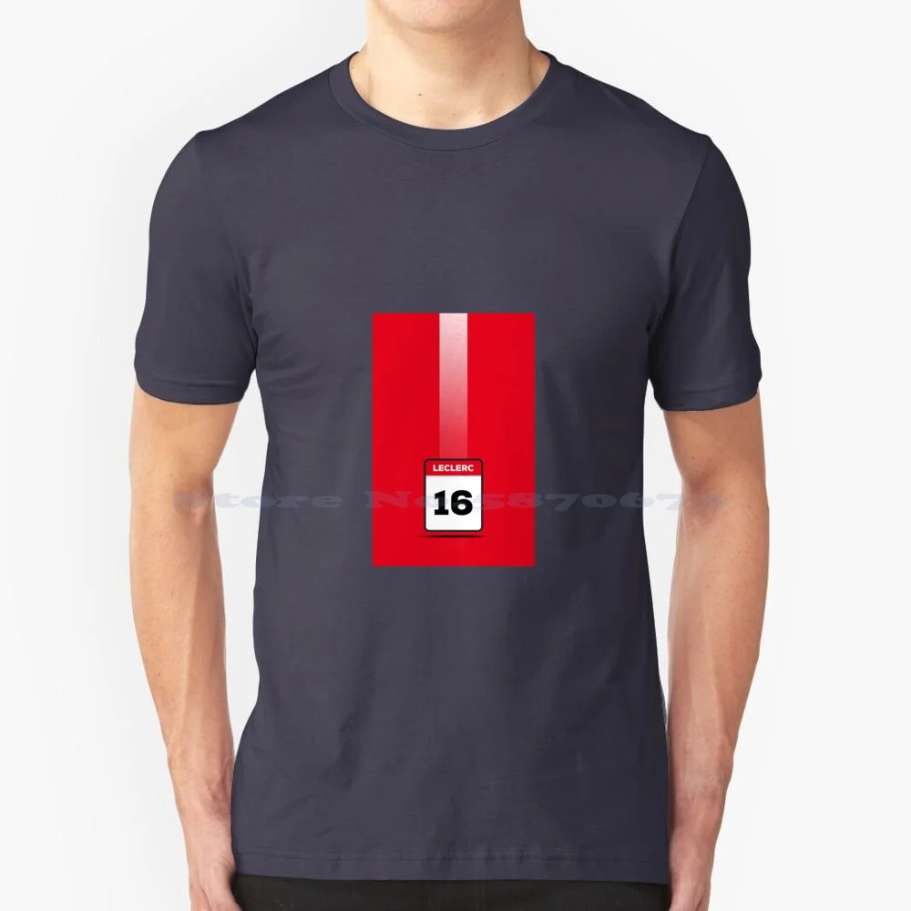 Charles Leclerc 16 10 T Shirt 100% Cotone Tee Charles Leclerc Cover Per Telefono