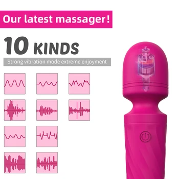 Powerful Mini G-Spot Vibrator Massager Orgasm AV Stick Vibrators Clitoris Stimulator Vibrating Sex Toys For Woman Vibrator 2