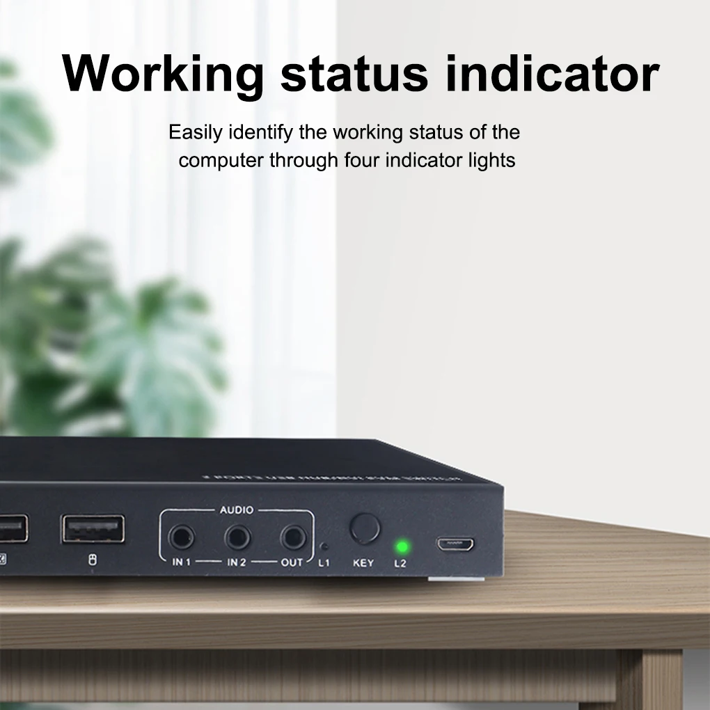 Office Hotel Portable 2 in 1 out DVI Switcher Video USB Adapter ...