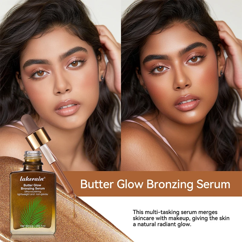 Butter Glow Bronzing Serum Beauty Tanning Cream Sunscreen Moisturizing Skin Hydrating Lotion Sun-free Wheat Brightens Skin Tone