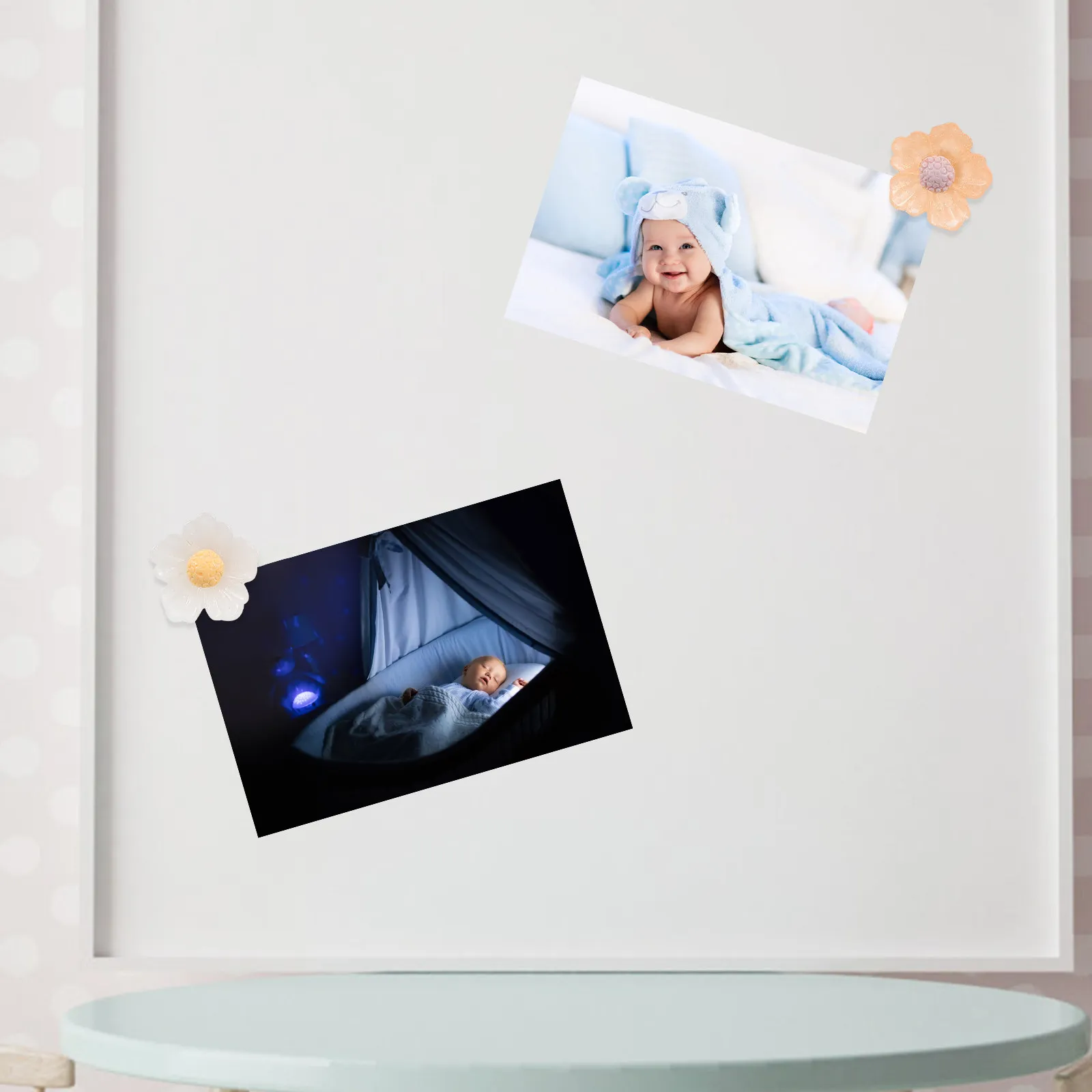 20Pcs 섬세한 꽃무늬 푸시핀 휴대용 엄지 못핀 지도용 작은 꽃 푸시핀 공예품 게시판 장 편리함