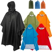 3 en 1 imperméable adulte Long imperméable femmes hommes manteau de pluie veste à capuche Poncho pour randonnée en plein air voyage pêche vêtements de pluie costume 1