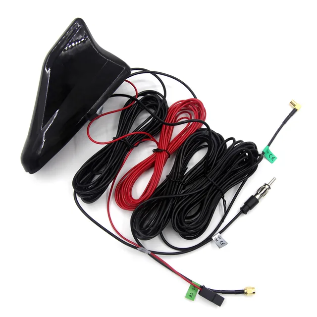 AM/FM, DAB+, GPS & GSM SHARK FIN ANTENNA (A.3766.01) With 5M