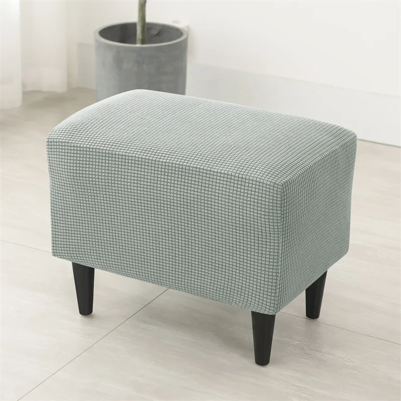 Polar Fleece Wing Chair Slipcover Set with Non-Slip Cushion and Ottoman Cover