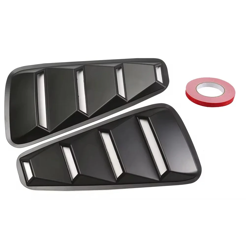 Hinten Seite Fenster Lamellen Für Ford Mustang 2005 2006 2007 2008 2009 2010 2011 2012 2013 2014 Air Vent Scoop Shutter Shades Abdeckung