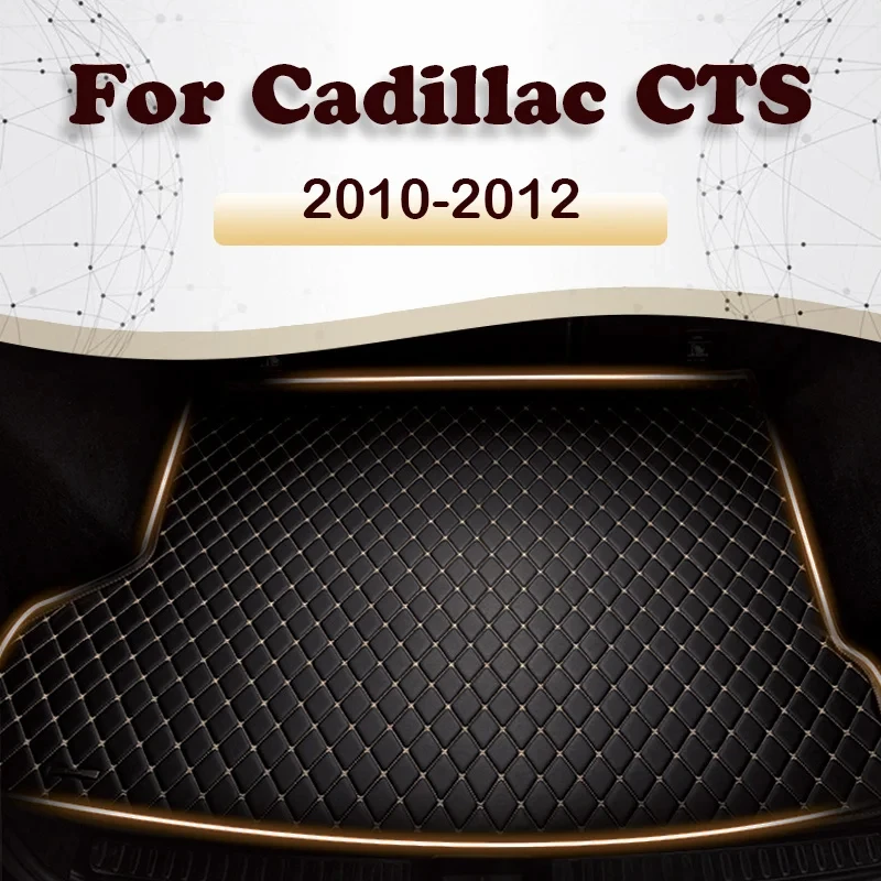 

Car trunk mat for Cadillac CTS sedan（Four doors）2010 2011 2012 Cargo Liner Carpet Interior Parts Accessories Cover