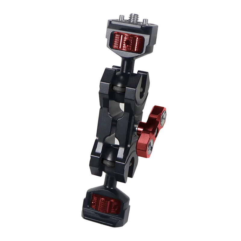 Magic Arm 360 Rotation Double Ball Head with Arri Pin 1/4 3/8 Screw Adapter for