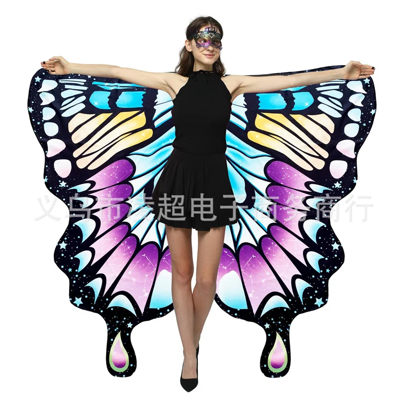Ali Da Fata Per Bambine E Adulti Con Orecchie Da Elfo - Set Di 4 Pezzi, Leggere In Organza Con Bacchetta, Per Carnevale, Halloween E Compleanni - 6