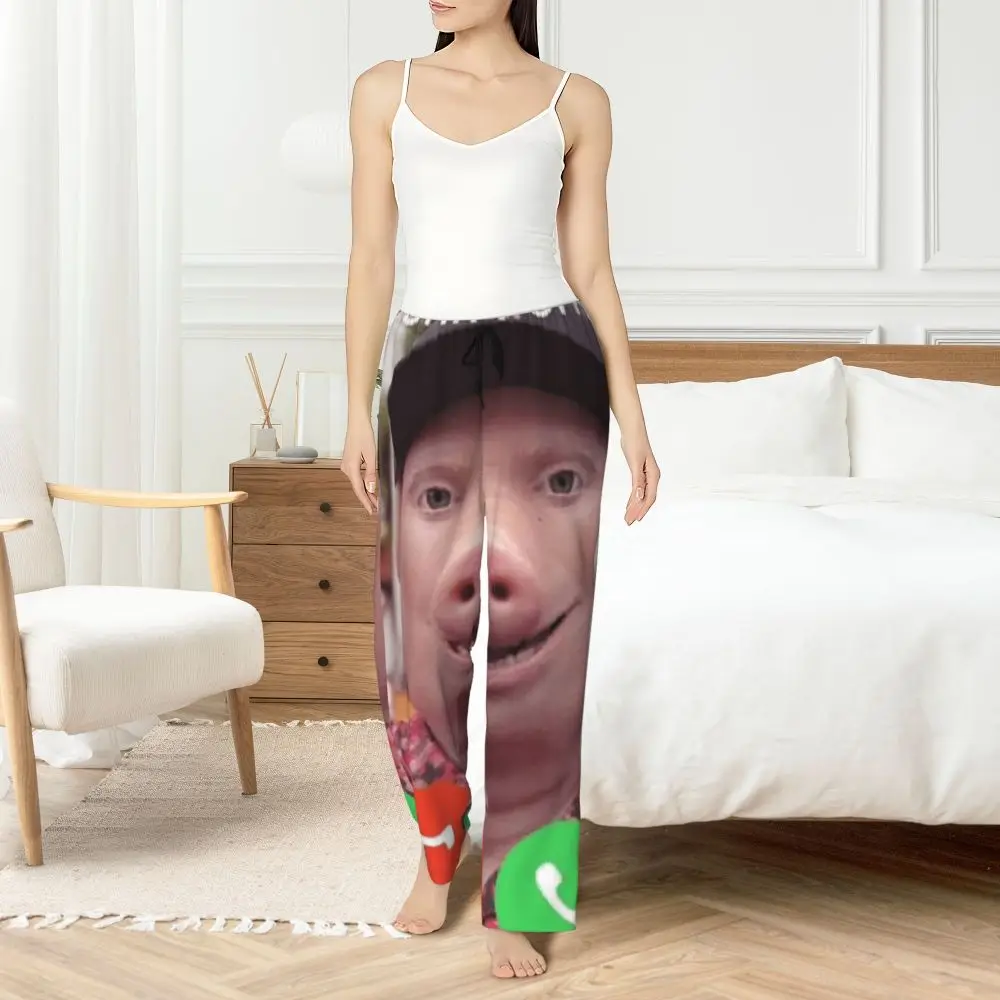 Custom John Pork Women Pajama Pants Lounge Sleep Sleepwear Bottoms With Pockets_ecoleips.com