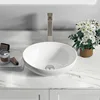 16" x 13" x 5.5" White Oval Ceramic Countertop Bathroom Vanity Vessel Sink BVS1613A-OL 2