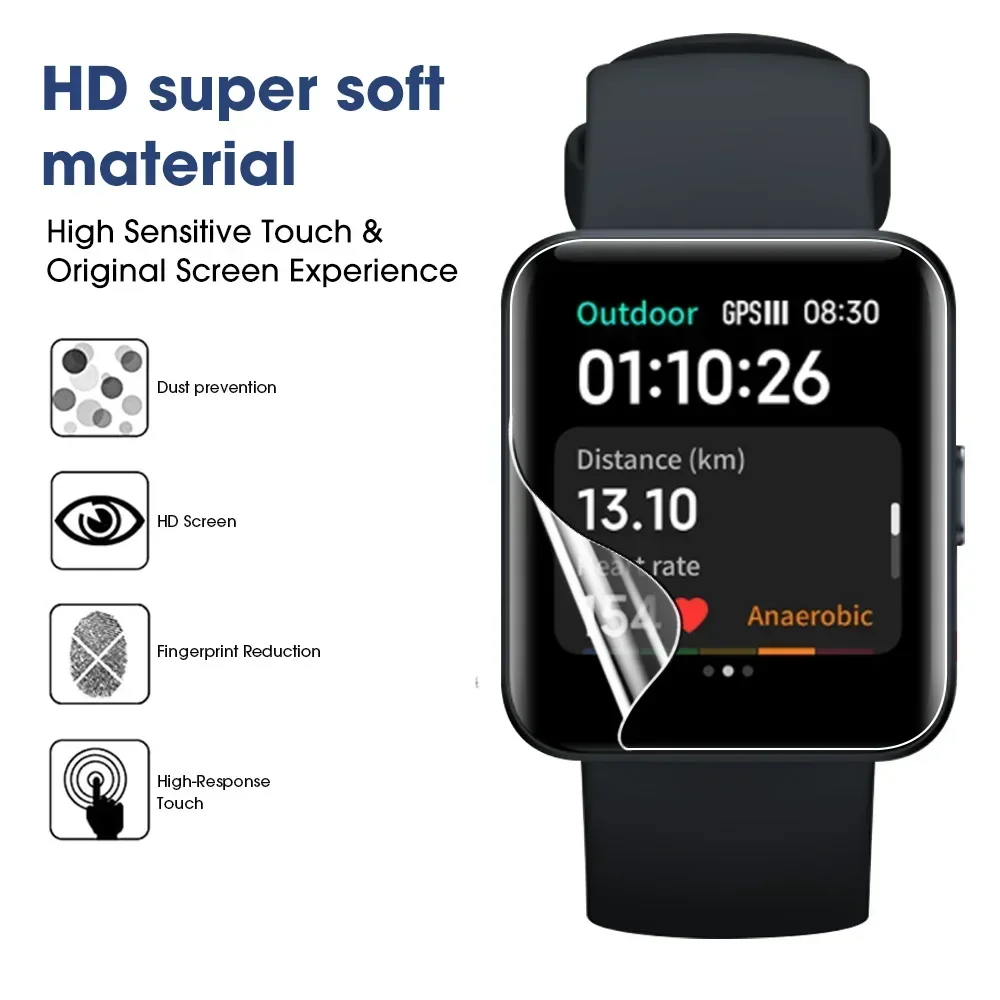 Hydrogel Film Soft Screen Protector - Anti-Scratch Cover for Smartwatch Accessories
