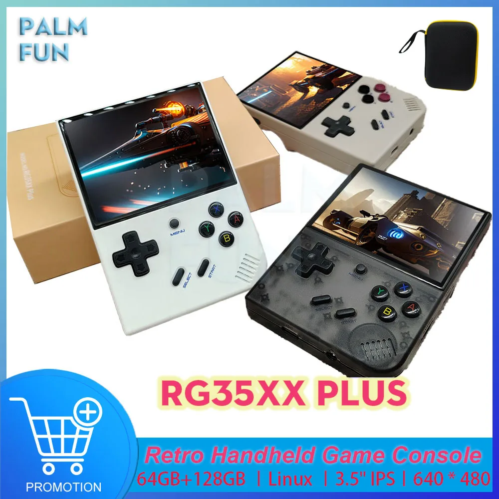 

ANBERNIC RG35XX Plus Handheld Game Console 3.5inch IPS Screen 640*480 Linux Dual System Mini Retro Game Video Player Gifts