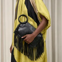 Pochette à franges vintage et personnalisée pour femme, sac à main tendance style streetwear Y2K 1
