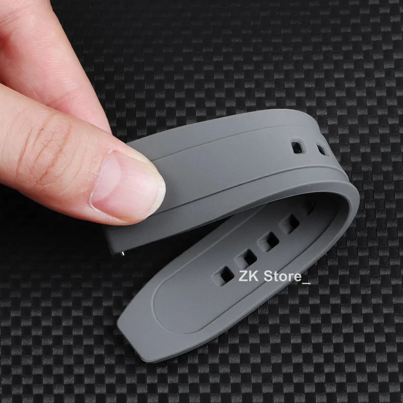 Enhanced Silicone Sport Watch Band - Waterproof Rubber Strap, Universal 20mm & 22mm Wristband Bracelet