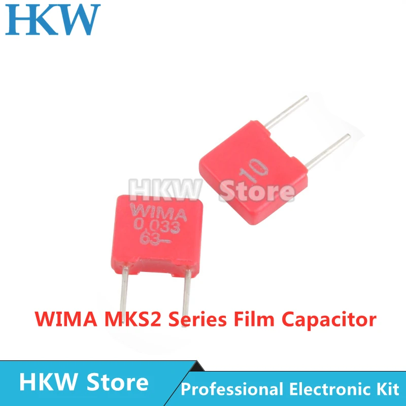 

5pcs Original WIMA 0.033UF 63V RED MKS2 5MM Film Capacitor Hi-Fi Audio Capacitors 63V 0.033UF 333/33NF/0.033UF 0.033UF63V