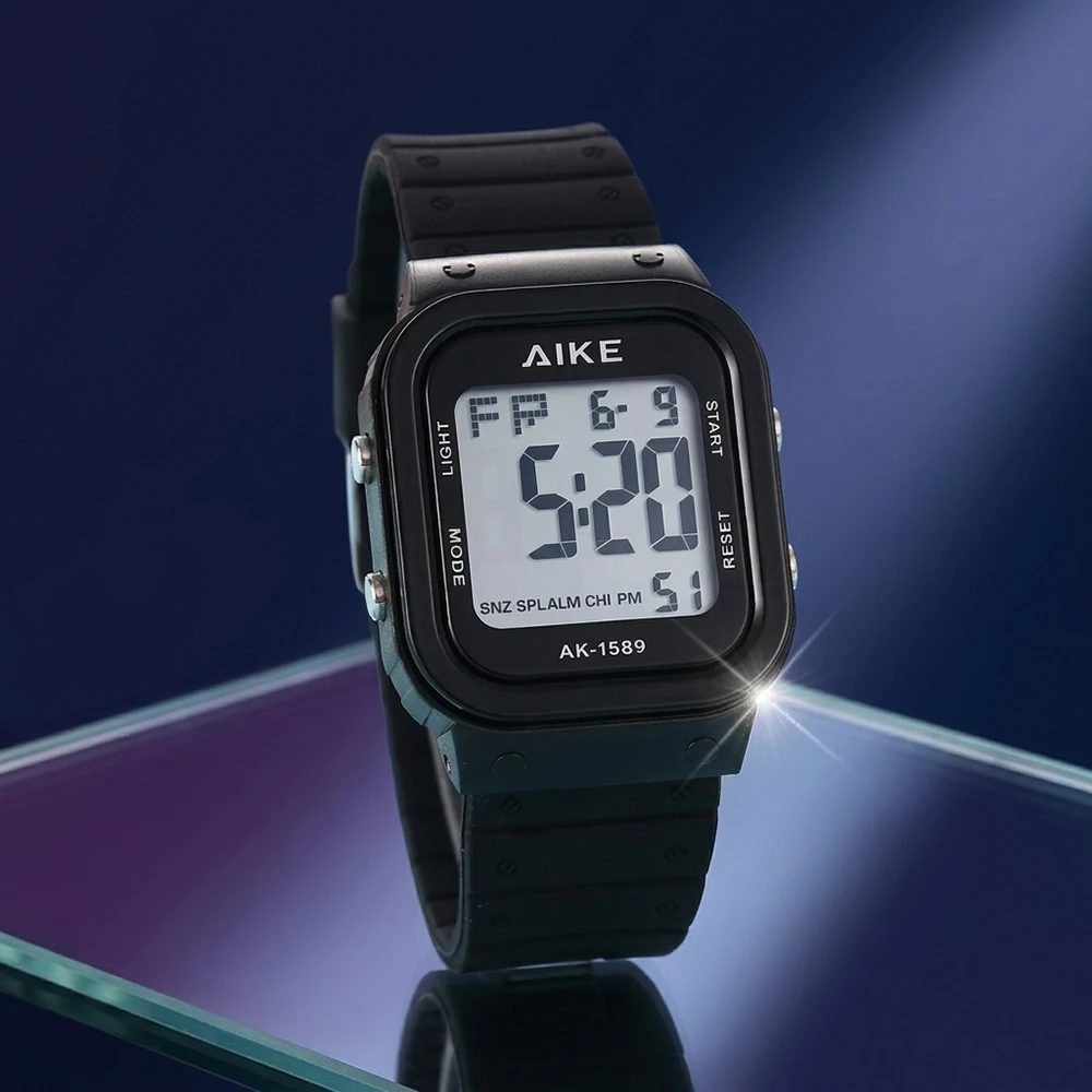 Waterproof Digital Sport Watch with Stopwatch, Date & Week Display, Backlight, and Lightweight Design