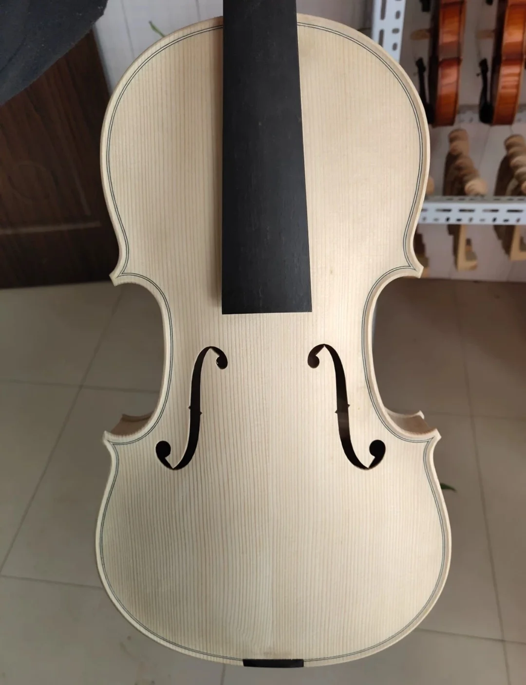 Maple violin white embryo unfinished white maple wood violin 4/4 3/4 1/2 1/4 solid wood DIY violino As request