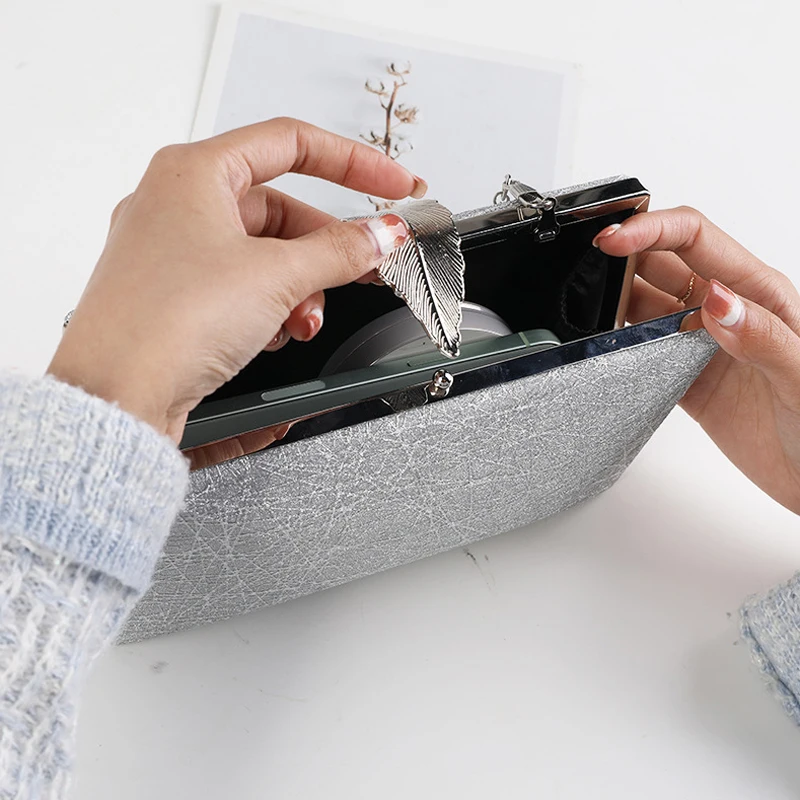 Handmade Ivory Handwoven Silk Wedding Clutch with Silver Crystal Applique |  Constance Handcrafte