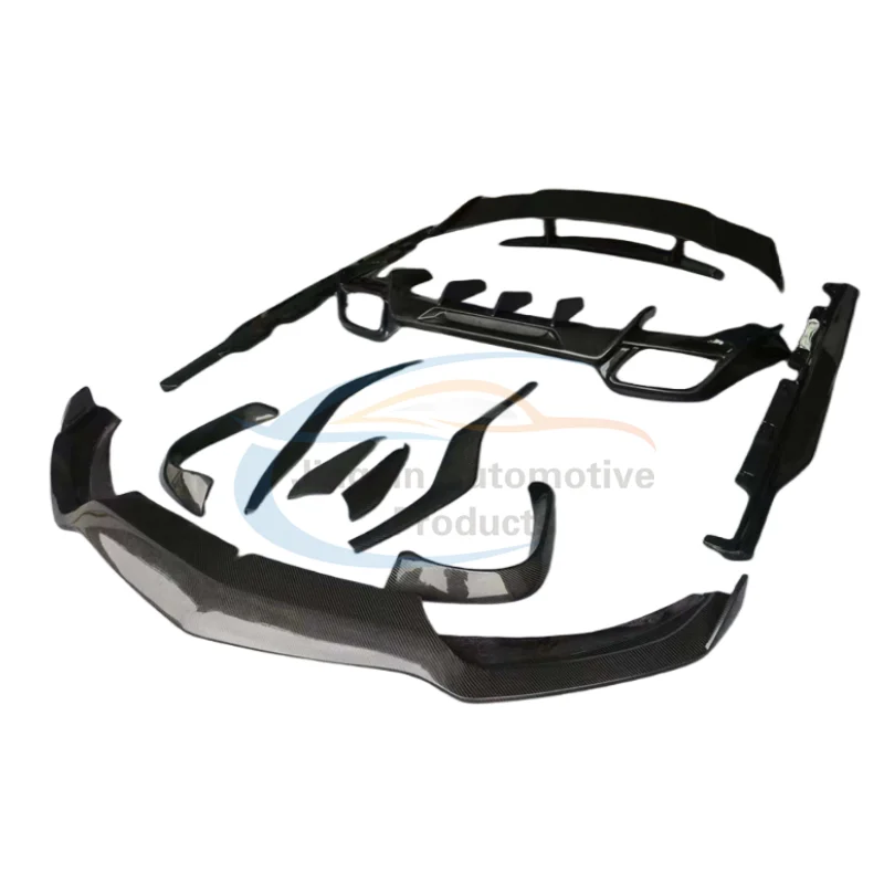 Adatto Per Mercedes-Benz Amg Gts In Fibra Di Carbonio Rt Style Small Surround Body Kit Labbro Anteriore Gonna Laterale Ala Labbro Posteriore