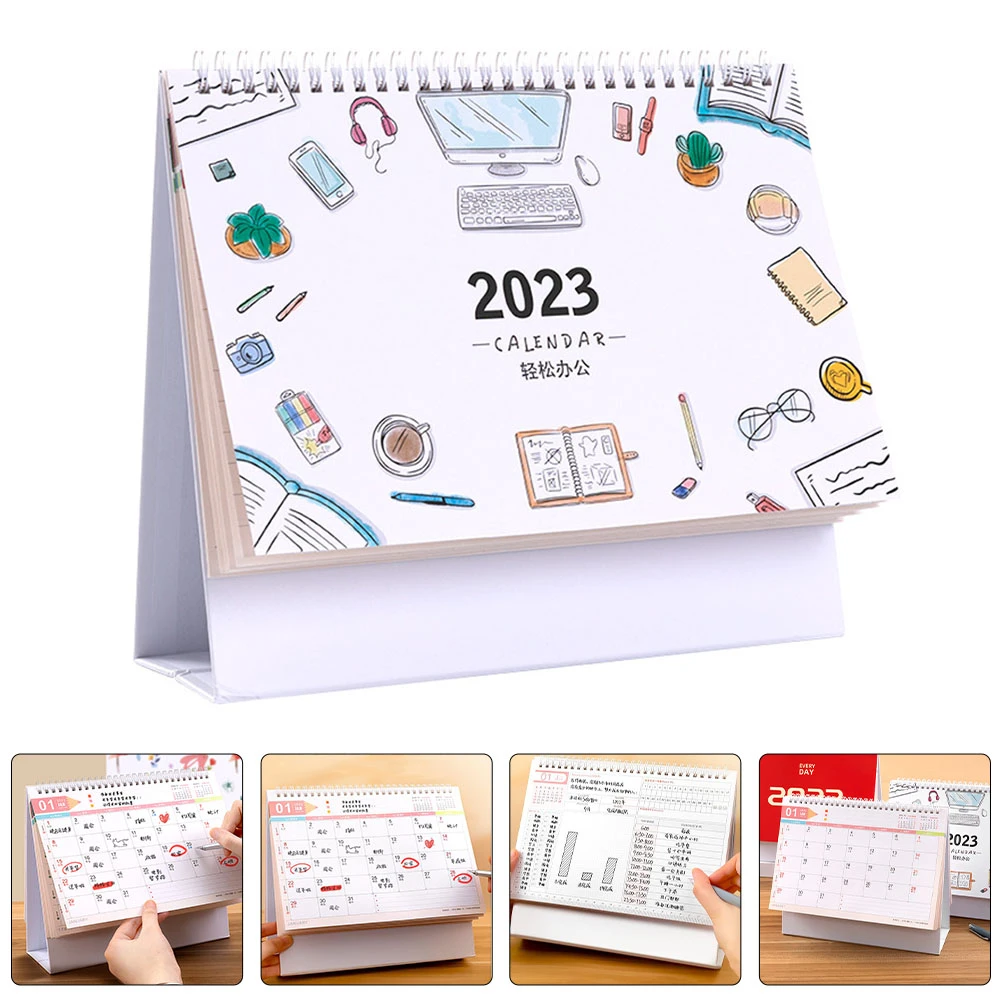 Calendar 2023 Table Desk Monthly Small Office Calender Daily Schedule