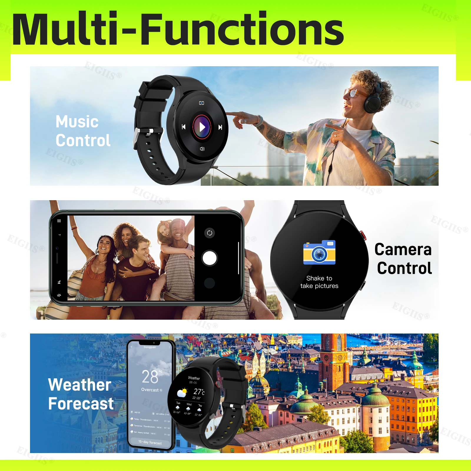 AMOLED Ʈ ġ  GPS Ʈ, 1.43 ġ AMOLED 466*466 HD ȭ, ׻  ȭ Ʈ ġ, 2024 ǰ