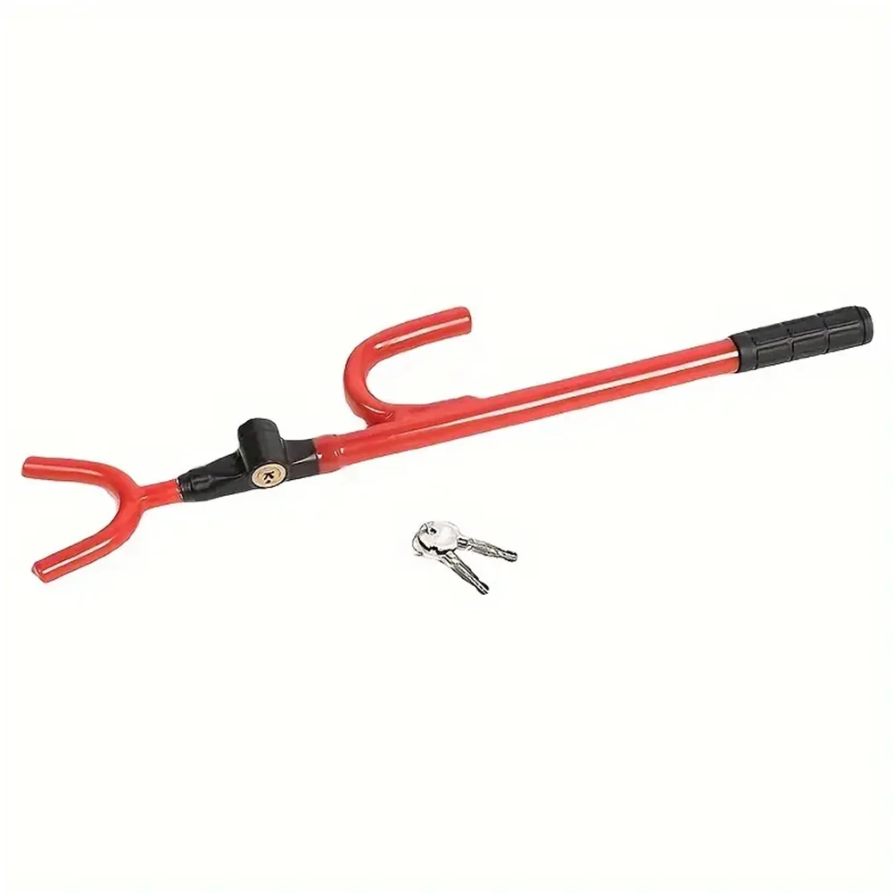 Telescopic Steering Wheel Lock U-Shaped Adjustable Length Heavy-Duty Security Car Lock Car Anti Theft Safety steering wheel lock