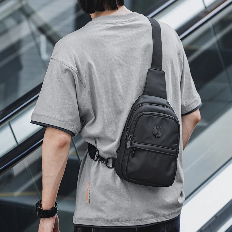 

Oxford Chest Bag for Men's Waterproof Single Shoulder Sling Bags Messenger Fashionable Korean Versatile Anti-Theft Short Travel